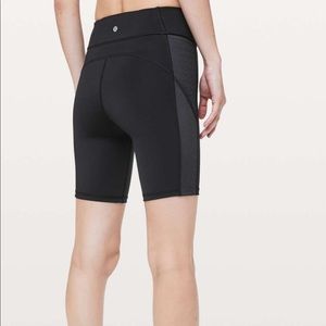 NWT Lululemon Strength & Sweat Shorts 8” inseam. Size 10 Black Nulux Lycra